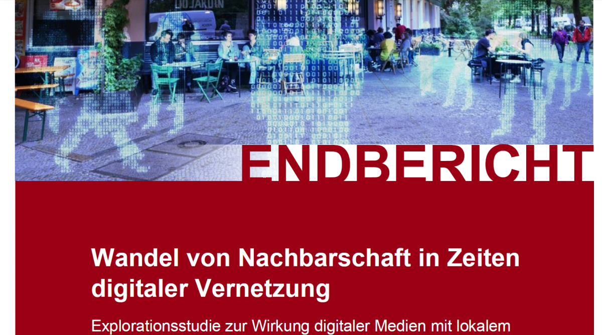 Cover - Wandel von Nachbarschaft in Zeiten digitaler Vernetzung - Endbericht