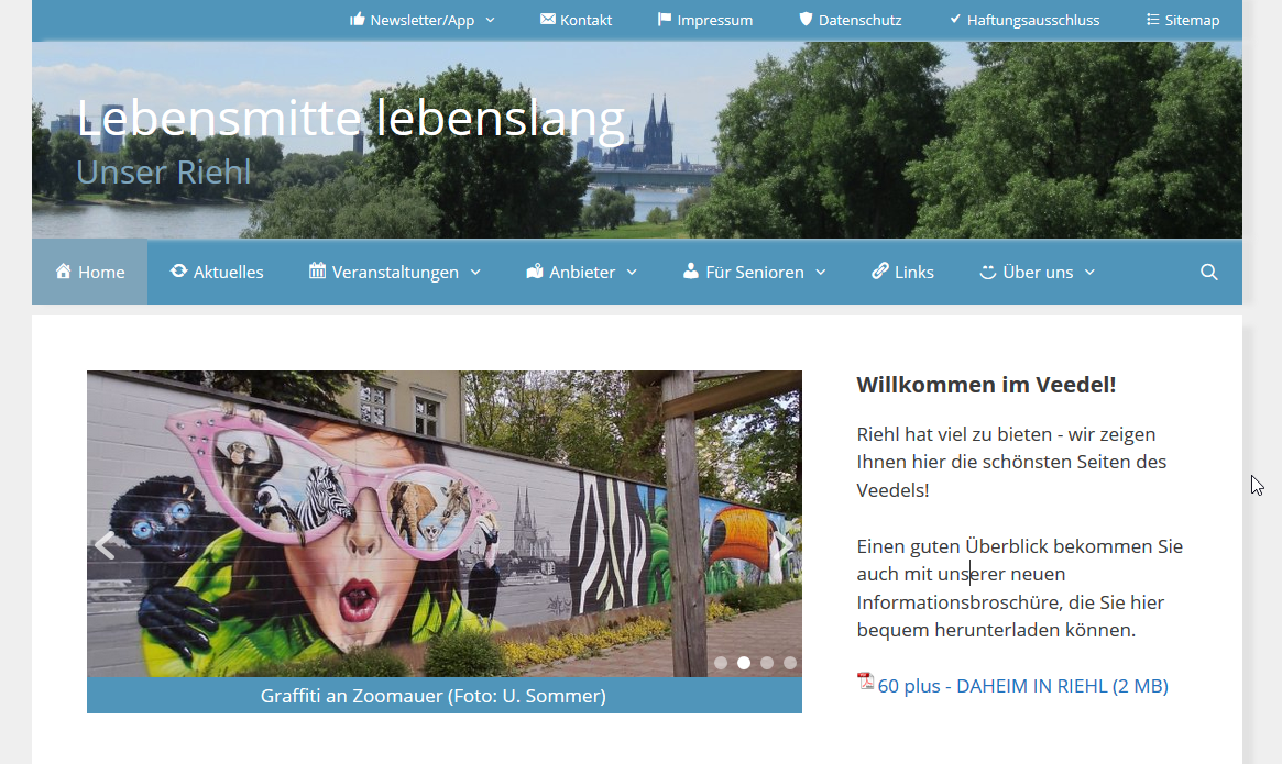 Screenshot Lebensmitte lebenslang – Unser Riehl