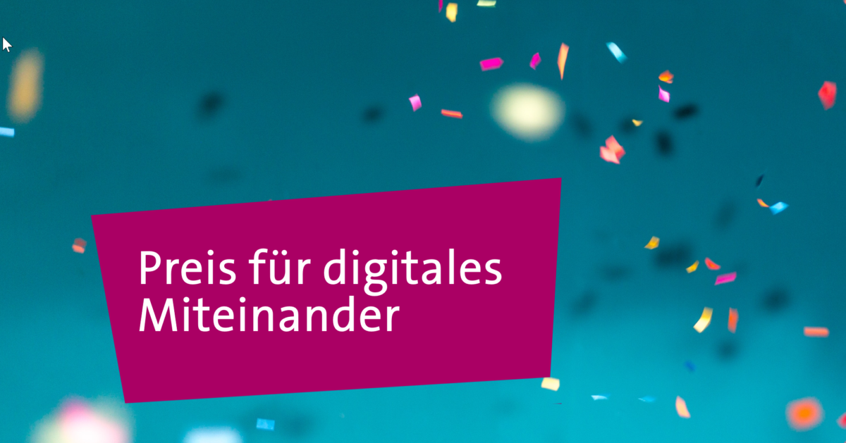 Keyvisual Preis für digitales Miteinander