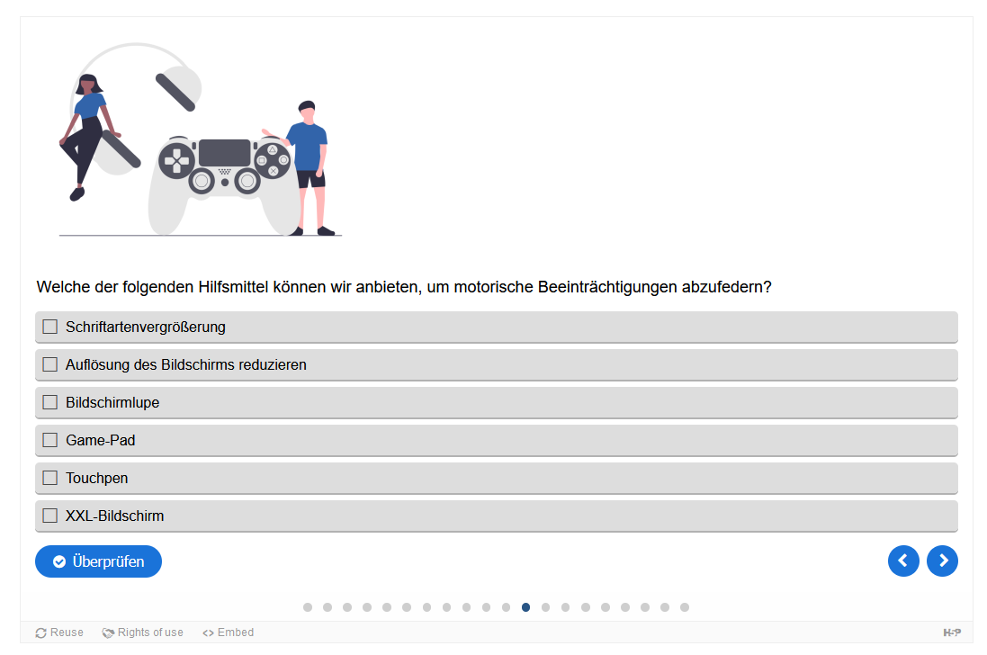 Screenshot aus dem Quiz zum Thema Technik und Hardware