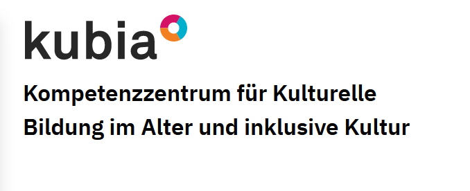 Das Bild zeigt das Kubia Logo, einen bunten kleinen Kreis, daneben das Wort "kubia"